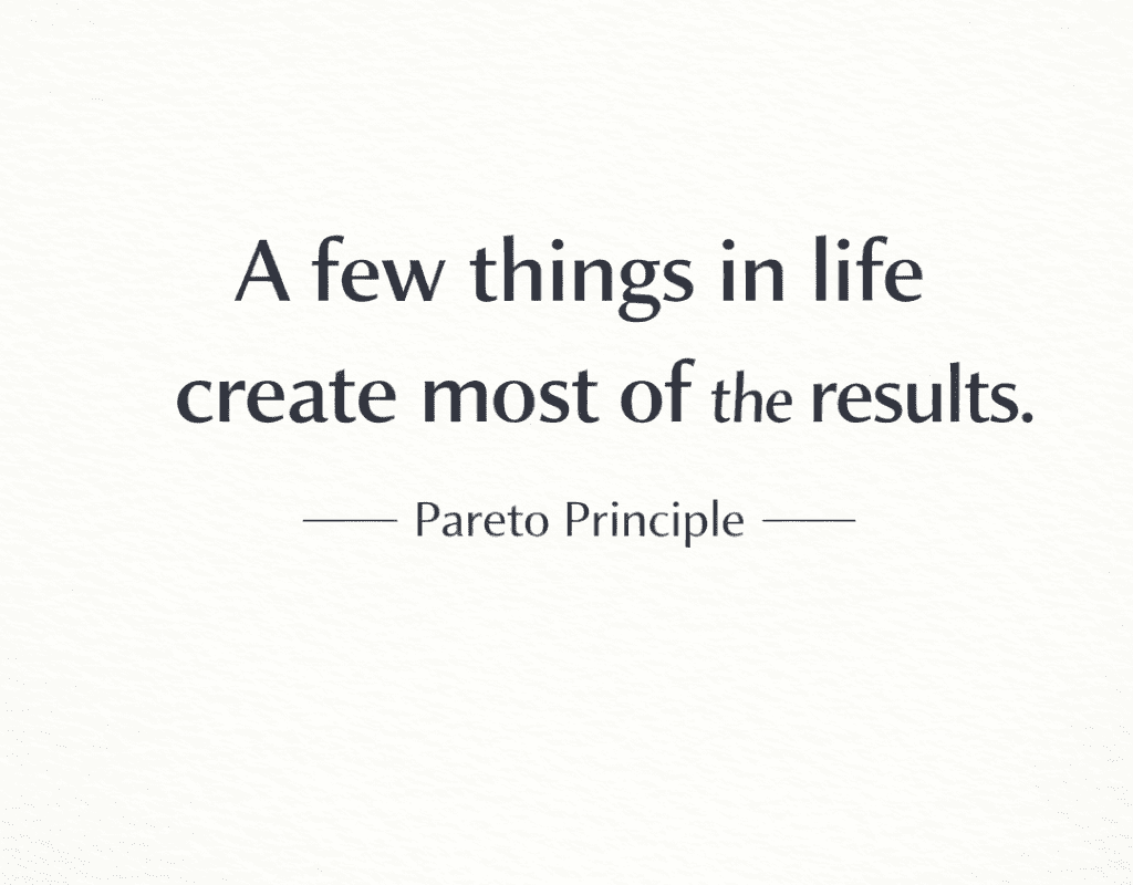 Inspirational quote: A few things in life decide most outcomes
