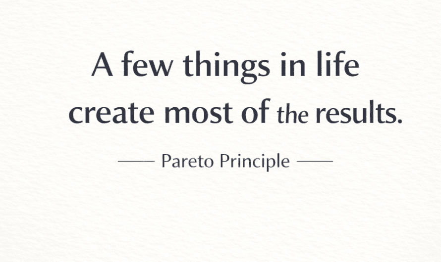 The Pareto Principle — A Simple Truth About Effort