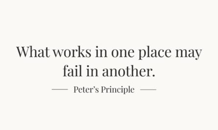 Mastery in one place doesn’t always transfer — Peter Principle