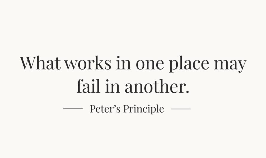 Peter Principle — How promotion becomes a trap